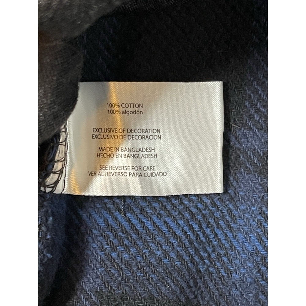 ORVIS Big Bear Flannel Shirt Jacket Shacket Mens XL Blue Plaid Heavy Weight‎ - Picture 13 of 15